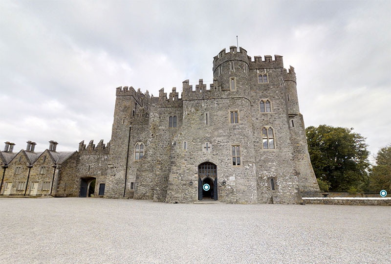 Kilkea Castle Courtyard